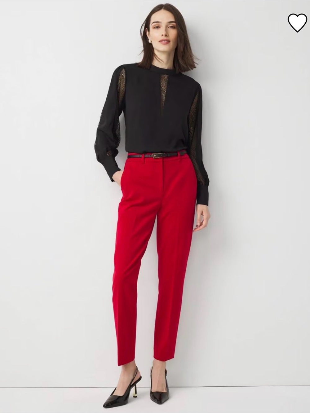 High Rise Elle Slim Ankle Pant
